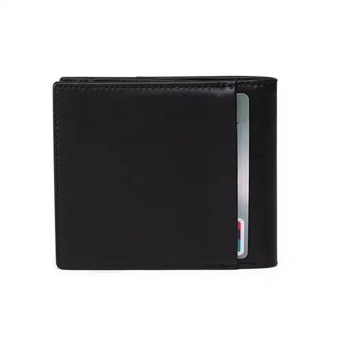 Classic Leather RFID-Blocking Bifold Wallet with Multiple Compartments